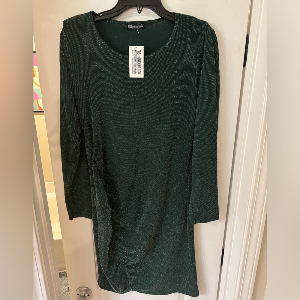 Sparkly Jade Cocktail Dress